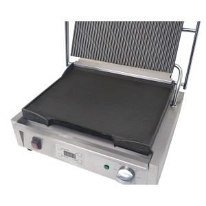 Large Simple Grooved and Smooth Contact Grill - Buffalo