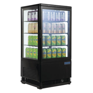 Positive Black Refrigerated Display Case Series C - 68 L - Polar