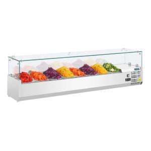 Refrigerated Ingredient Display - 8 GN 1/3 Pans - Polar - Fourniresto