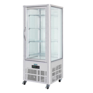 Patisserie-Vitrine aus Edelstahl mit 1 Glastür Serie G - 400L - Polar - Fourniresto