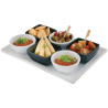 Square Melamine Bowl Pure Black - 90mm - APS - Fourniresto