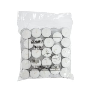 Teelichter 4 Stunden Ø 40 mm - Packung mit 100 - Olympia