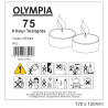 4-Hour Tealight Candles Ø 40 mm - Pack of 100 - Olympia