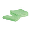 Green Microfiber Cloths - Pack of 5 - Jantex