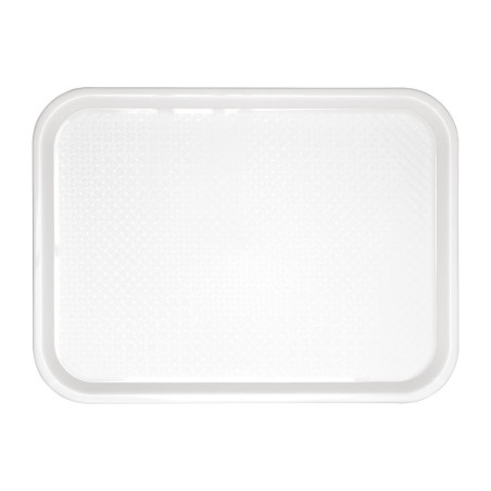 Plateau Fast Food En Plastique  Blanc 345 X 265Mm - Olympia KRISTALLON - Fourniresto