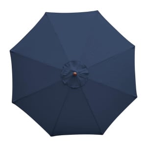 Parasol Rond Bleu Marine - L 2500mm - Bolero