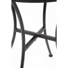 Table Bistro Ronde En Acier Ajouré - Noire - 600Mm - Bolero - Fourniresto