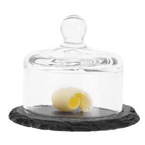 Slate Tray With Glass Dome - APS - Fourniresto