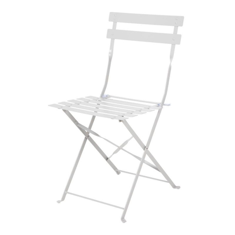 Stuhl für die Terrasse aus Stahl - Grau - Set von 2 - Bolero - Fourniresto