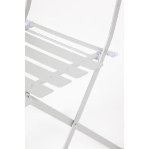 Stuhl für die Terrasse aus Stahl - Grau - Set von 2 - Bolero - Fourniresto