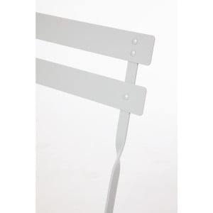 Stuhl für die Terrasse aus Stahl - Grau - Set von 2 - Bolero - Fourniresto