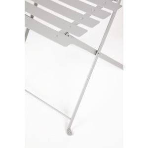 Stuhl für die Terrasse aus Stahl - Grau - Set von 2 - Bolero - Fourniresto