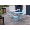 Chaise De Terrasse En Acier - Gris - Lot De 2 - Bolero - Fourniresto