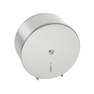 Jumbo Stainless Steel Toilet Paper Dispenser - Jantex - Fourniresto