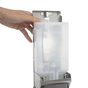 Stainless Steel Liquid Soap Dispenser - 1L - Jantex