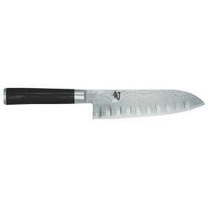 Couteau Santoku Lame Alvéolée Damas Shun 18 cm - Couteaux Japonais KAI