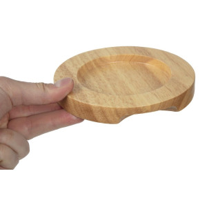 Support en bois clair pour mini cocotte et mini poêle  - Olympia - Fourniresto