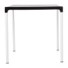 Table carrée avec pieds aluminium noire 750mm - Bolero - Fourniresto