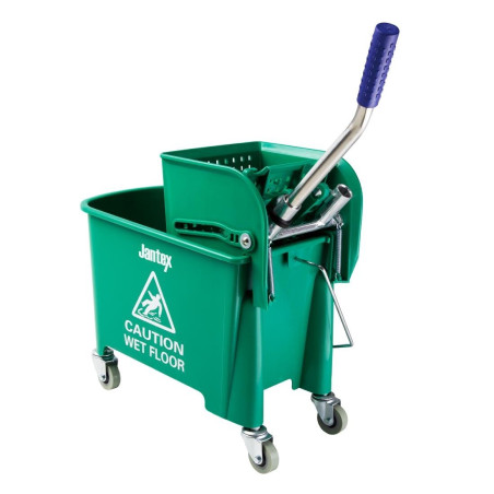 Green Kentucky Mop Bucket Wringer - 20L - Jantex - Fourniresto