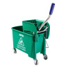 Green Kentucky Mop Bucket Wringer - 20L - Jantex - Fourniresto