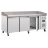 U Series Pastry Counter 3 Doors With Marble Worktop - Polar