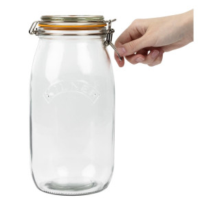 Canning Jar with Clip - 3L - FourniResto - Fourniresto