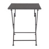 Folding square rattan table - 600mm - Bolero - Fourniresto