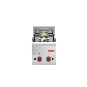 Oben 2 Gasbrenner zum Aufstellen - B 300 x T 600 mm - Gastro M - Fourniresto