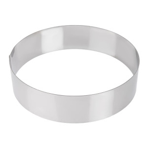 Stainless steel mousse ring 240 x 60mm - De Buyer - Fourniresto