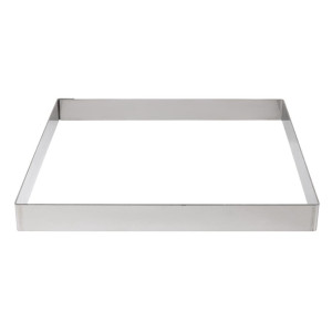 Quadratischer Tortenring aus Edelstahl - L 200 x B 200mm - De Buyer