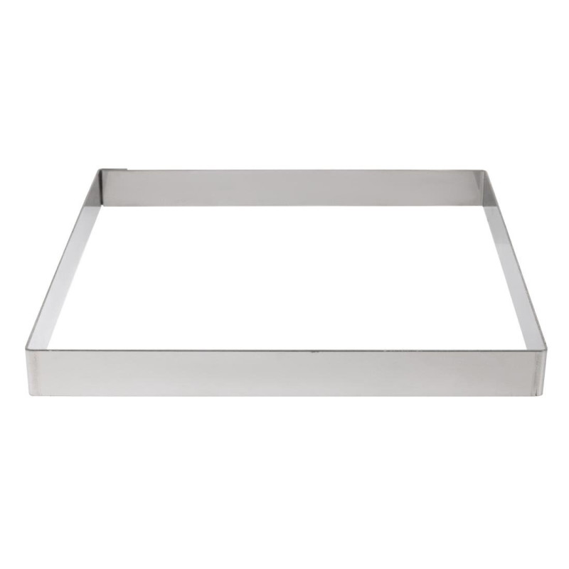 Quadratischer Tortenring aus Edelstahl - L 200 x B 200mm - De Buyer