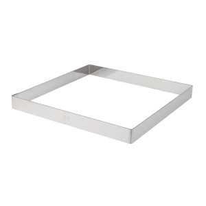 Quadratischer Tortenring aus Edelstahl - L 200 x B 200mm - De Buyer
