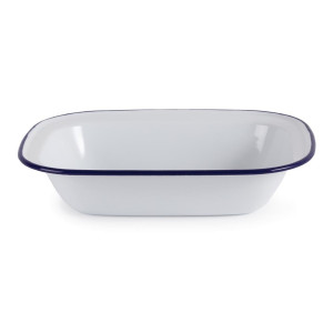 Enamelled steel serving dish 280x190x55mm - Set of 6 - Olympia - Fourniresto