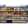 Modular Shelving in Corner 4 Levels - W 1251 x D 400mm - Tournus