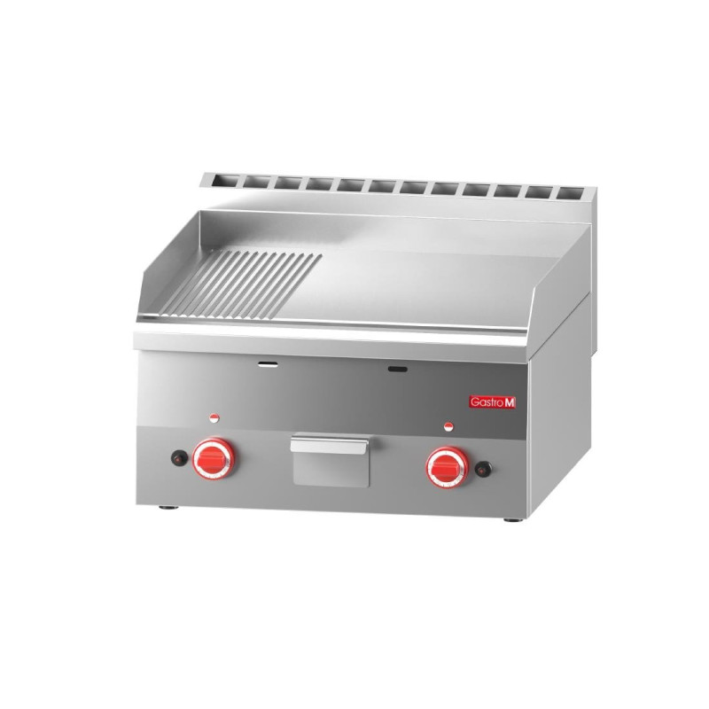 Plancha Gas Plate Half Smooth Half Grooved- L 600 x P 600mm - Gastro M Plancha Gas Plate Half Smooth Half Grooved- L 600 x P 600mm - Gastro M