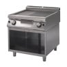 Plancha Gas 700 mit halb glatter, halb gerillter verchromter Platte - Gastro M - Fourniresto