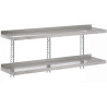 Etagère Murale en Inox Sans Supports-L 1400 x P 400mm - Gastro M