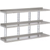 Stainless steel wall shelf without brackets 2000 x 400mm - Gastro M - Fourniresto