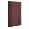 Contemporary A5 Dark Red Menu Cover - Securit - Fourniresto