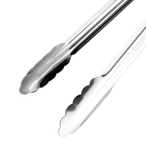 405mm yellow serving tongs - Vogue - Fourniresto