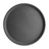 Non-slip round black fiberglass tray 356mm - Olympia KRISTALLON - Fourniresto