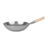 Steel Wok - 35.6 cm - Vogue - Fourniresto