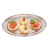 Oval stainless steel serving dish - 250mm - Olympia - Fourniresto