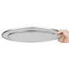 Oval stainless steel serving dish - 407mm - Olympia - Fourniresto