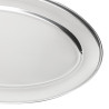 Oval stainless steel serving dish - 407mm - Olympia - Fourniresto