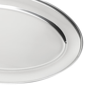 Oval stainless steel serving dish - 605mm - Olympia - Fourniresto