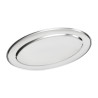 Oval stainless steel serving dish - 660mm - Olympia - Fourniresto