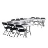 Folding Table with White Center 1.8 m - Bolero