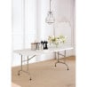 Folding Table with White Center 1.8 m - Bolero