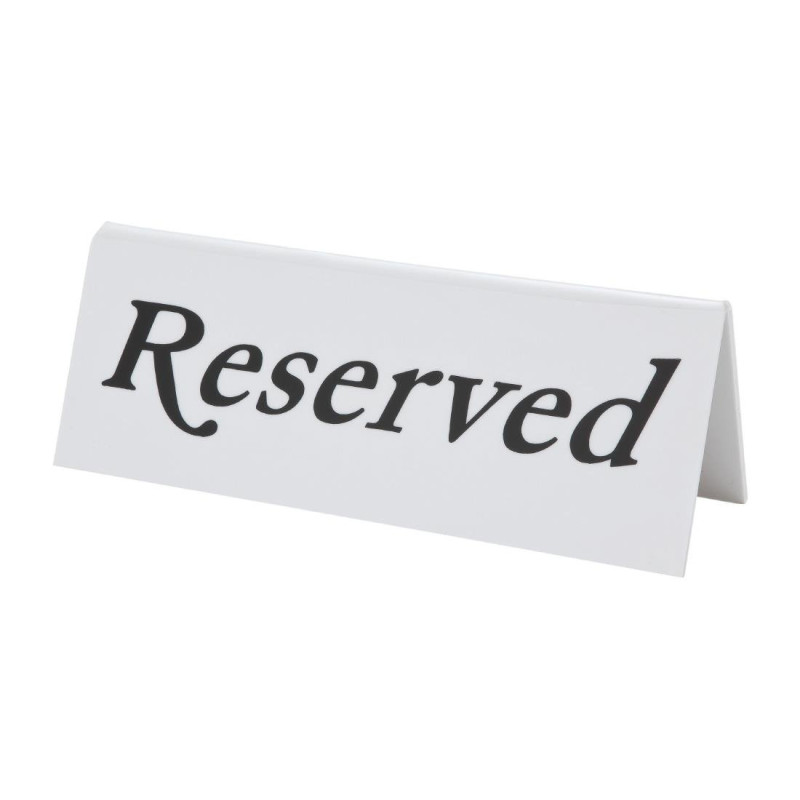 Table reserved sign - Set of 10 - Olympia - Fourniresto